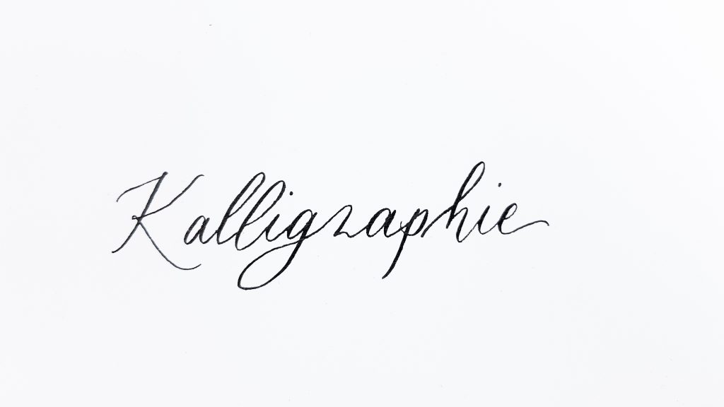 Kalligraphie mit Schreibfehler